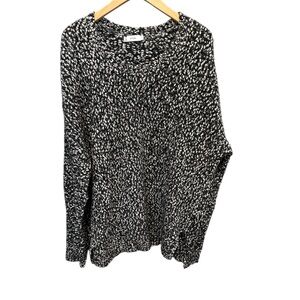 Vince Black and White Crew Neck Sweater